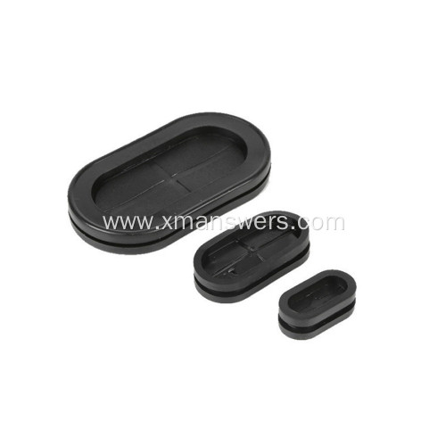 Custom molded silicone EPDM rubber plug grommet